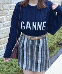 Twinkle;pm | 縄編みジャガードロゴニット(ニット/セーター)