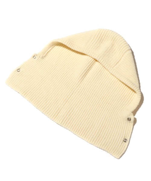 atmos pink（アトモスピンク）の「atmos pink ニット バラクラバ（その他小物・レディース・グレー/ブラック/ホワイト・FREE）」の5枚目の写真