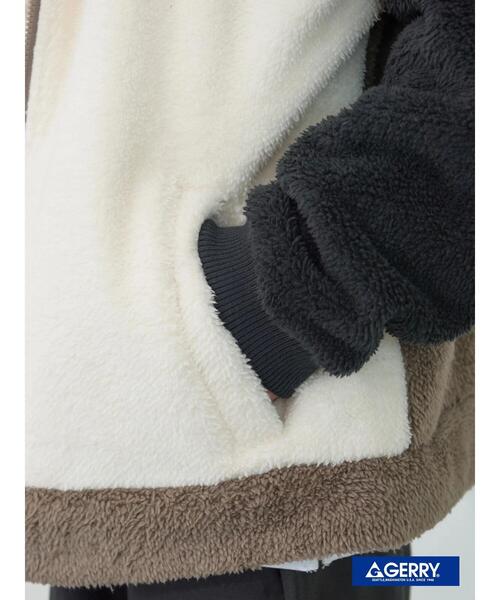 koe（コエ）の「【GERRY】シープボアジップブルゾン（ブルゾン・レディース・オフホワイト/ブラック/マルチ・L/M）」の8枚目の写真