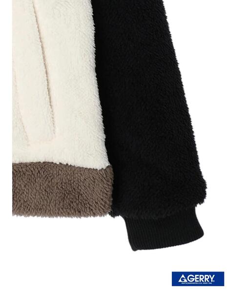 koe（コエ）の「【GERRY】シープボアジップブルゾン（ブルゾン・レディース・オフホワイト/ブラック/マルチ・L/M）」の14枚目の写真