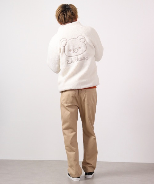 FUNALIVE（ファンアライブ）の「リラックマ ボア ジャケット（ブルゾン・レディース・ベージュ/オフホワイト・M/L/LL）」の8枚目の写真