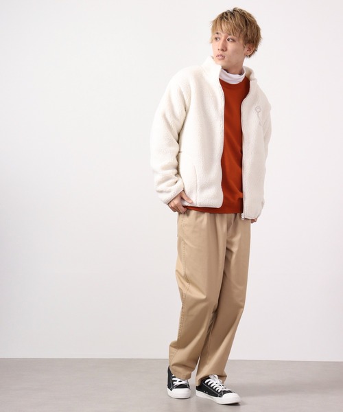 FUNALIVE（ファンアライブ）の「リラックマ ボア ジャケット（ブルゾン・レディース・ベージュ/オフホワイト・M/L/LL）」の7枚目の写真