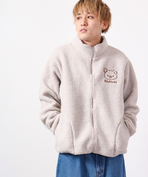 FUNALIVE（ファンアライブ）の「リラックマ ボア ジャケット（ブルゾン・レディース・ベージュ/オフホワイト・M/L/LL）」の15枚目の写真