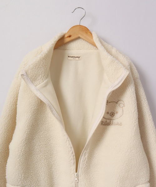 FUNALIVE（ファンアライブ）の「リラックマ ボア ジャケット（ブルゾン・レディース・ベージュ/オフホワイト・M/L/LL）」の22枚目の写真