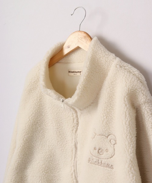 FUNALIVE（ファンアライブ）の「リラックマ ボア ジャケット（ブルゾン・レディース・ベージュ/オフホワイト・M/L/LL）」の21枚目の写真