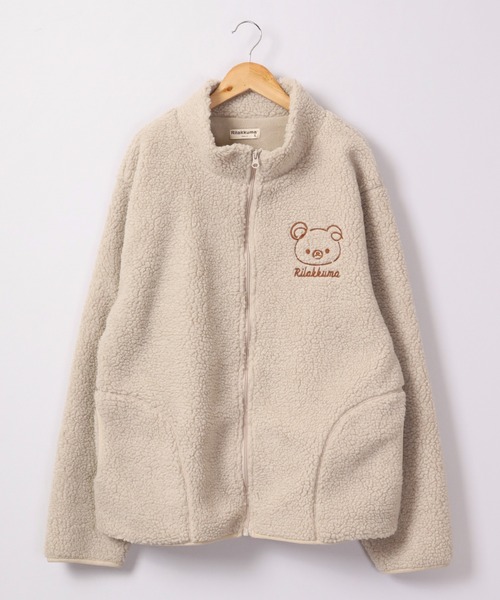 FUNALIVE（ファンアライブ）の「リラックマ ボア ジャケット（ブルゾン・レディース・ベージュ/オフホワイト・M/L/LL）」の13枚目の写真