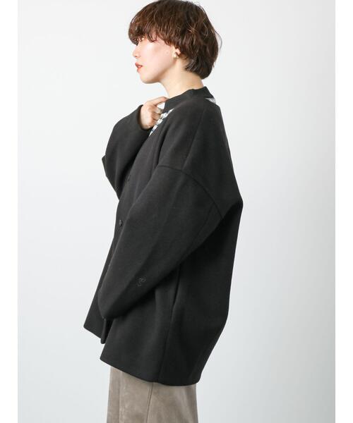 Lugnoncure(ルノンキュール)の「ノーカラーコート(ノーカラーコート・レディース・モカ/ブラック/ベージュ・フリ-)」の12枚目の写真