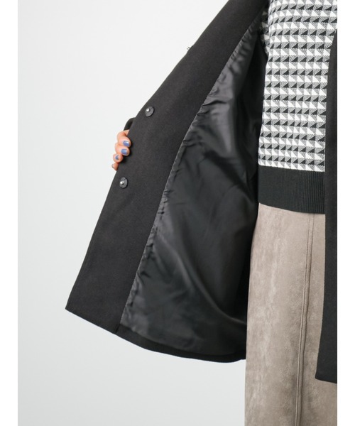 Lugnoncure(ルノンキュール)の「ノーカラーコート(ノーカラーコート・レディース・モカ/ブラック/ベージュ・フリ-)」の6枚目の写真