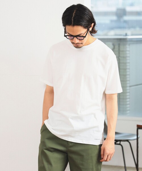 B:MING by BEAMS(ビーミングバイビームス)の「ベーシック クルーネック Tシャツ(ドロップフィット)(Tシャツ/カットソー・メンズ・オフホワイト/ブラック/ネイビー・X-LARGE/MEDIUM/LARGE/SMALL)」の7枚目の写真