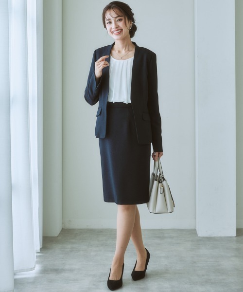 7days Life Styling(セブンデイズライフスタイリング)の「【あったか裏地付】シフォン前タックブラウス(シャツ/ブラウス・レディース・サックスブルー系/オフホワイト/ネイビー/グレー/モカ/パープル系/ライトベージュ/ブラック・S/L/LL/M)」の16枚目の写真