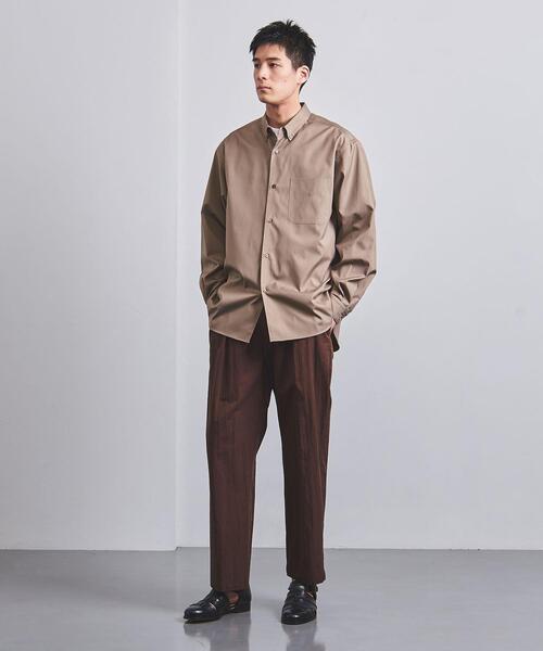 UNITED ARROWS(ユナイテッドアローズ)の「トーマスメイソン ピンオックス ボタンダウンシャツ(シャツ/ブラウス・メンズ・ホワイト/ダークグレー/ベージュ・S/M/L/XL)」の8枚目の写真