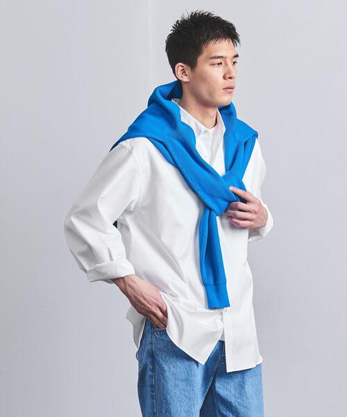 UNITED ARROWS(ユナイテッドアローズ)の「トーマスメイソン ピンオックス ボタンダウンシャツ(シャツ/ブラウス・メンズ・ホワイト/ダークグレー/ベージュ・S/M/L/XL)」の9枚目の写真