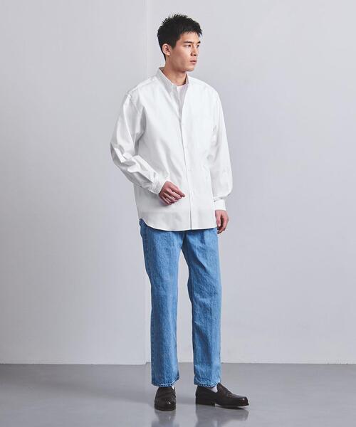 UNITED ARROWS(ユナイテッドアローズ)の「トーマスメイソン ピンオックス ボタンダウンシャツ(シャツ/ブラウス・メンズ・ホワイト/ダークグレー/ベージュ・S/M/L/XL)」の10枚目の写真