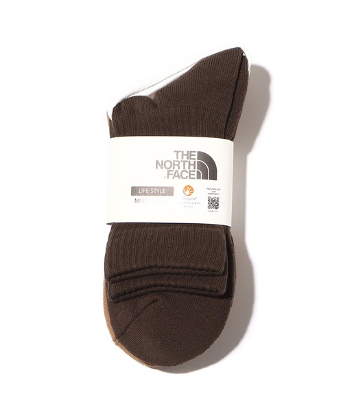 THE NORTH FACE（ザノースフェイス）の「THE NORTH FACE TNF LOGO 2P CREW / ザ・ノース・フェイス TNF ロゴ 2P クルー（ソックス/靴下・メンズ・マルチ・S/M/L）」の5枚目の写真