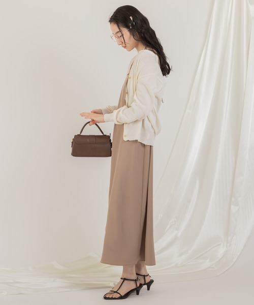 Jeudi（ジュディ）の「クルーネックカラーカーディガン（カーディガン/ボレロ・レディース・ブラック/グレー/グリーン/アイボリー/モカ・FREE）」の6枚目の写真
