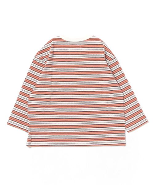 Smoothy(スムージー)の「Smoothy Multi border long sleeve Tee / スムージー マルチボーダーロンTEE(Tシャツ/カットソー・キッズ・オレンジ系その他/グリーン系その他/ブルー系その他・SMALL/MEDIUM/LARGE/X-LARGE)」の4枚目の写真