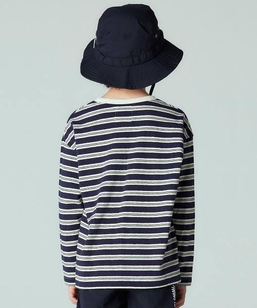 Smoothy(スムージー)の「Smoothy Multi border long sleeve Tee / スムージー マルチボーダーロンTEE(Tシャツ/カットソー・キッズ・オレンジ系その他/グリーン系その他/ブルー系その他・SMALL/MEDIUM/LARGE/X-LARGE)」の7枚目の写真