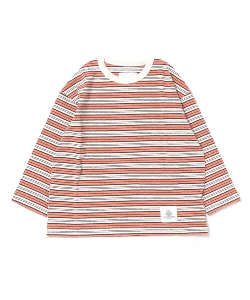 Smoothy(スムージー)の「Smoothy Multi border long sleeve Tee / スムージー マルチボーダーロンTEE(Tシャツ/カットソー・キッズ・オレンジ系その他/グリーン系その他/ブルー系その他・SMALL/MEDIUM/LARGE/X-LARGE)」の9枚目の写真