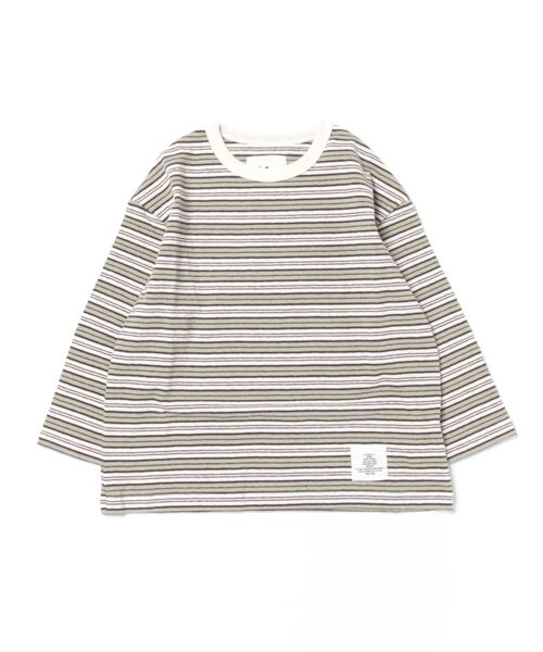 Smoothy(スムージー)の「Smoothy Multi border long sleeve Tee / スムージー マルチボーダーロンTEE(Tシャツ/カットソー・キッズ・オレンジ系その他/グリーン系その他/ブルー系その他・SMALL/MEDIUM/LARGE/X-LARGE)」の10枚目の写真