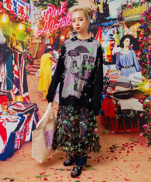 RNA（アールエヌエー）の「E4897 PINK MOTEL ビラトート（トートバッグ・レディース・ブラック/ピンク/キナリ・FREE）」の10枚目の写真