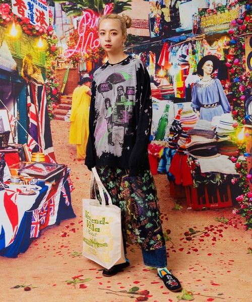 RNA（アールエヌエー）の「E4897 PINK MOTEL ビラトート（トートバッグ・レディース・ブラック/ピンク/キナリ・FREE）」の16枚目の写真