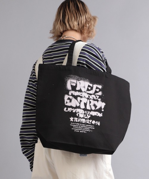 RNA（アールエヌエー）の「E4897 PINK MOTEL ビラトート（トートバッグ・レディース・ブラック/ピンク/キナリ・FREE）」の20枚目の写真