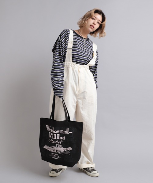 RNA（アールエヌエー）の「E4897 PINK MOTEL ビラトート（トートバッグ・レディース・ブラック/ピンク/キナリ・FREE）」の6枚目の写真