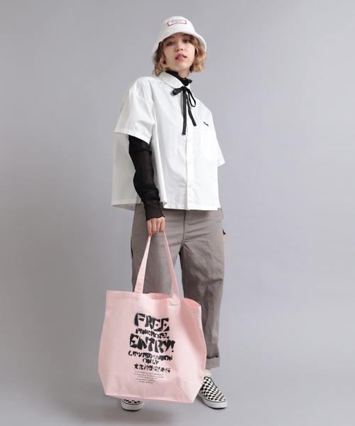 RNA（アールエヌエー）の「E4897 PINK MOTEL ビラトート（トートバッグ・レディース・ブラック/ピンク/キナリ・FREE）」の21枚目の写真
