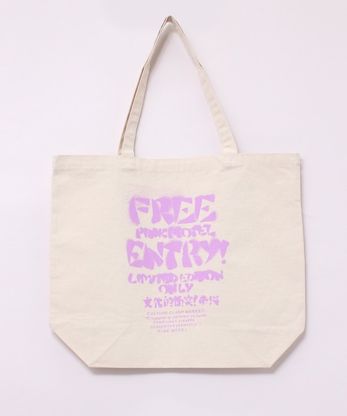 RNA（アールエヌエー）の「E4897 PINK MOTEL ビラトート（トートバッグ・レディース・ブラック/ピンク/キナリ・FREE）」の15枚目の写真