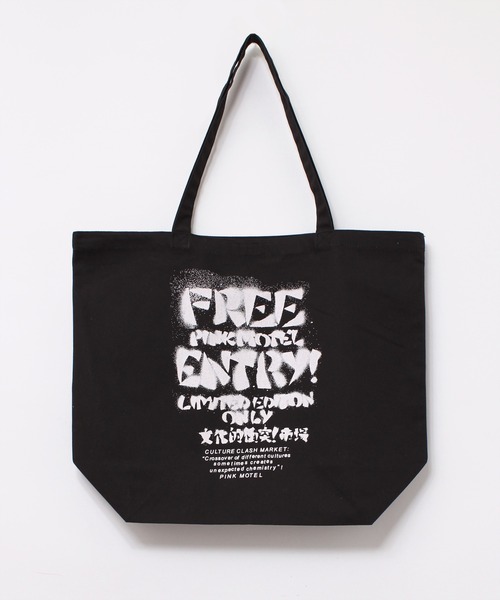 RNA（アールエヌエー）の「E4897 PINK MOTEL ビラトート（トートバッグ・レディース・ブラック/ピンク/キナリ・FREE）」の8枚目の写真