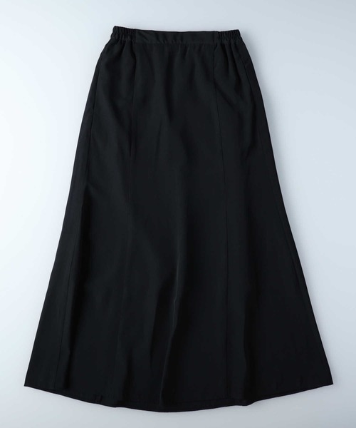 HONEYSUCKLE ROSE（ハニーサックルローズ）の「【HONEYSUCKLE ROSE】裾フレアスカート（スカート・レディース・ブラック/ブルー/ダークインディゴブルー/ホワイト×ブラック・M/L）」の9枚目の写真