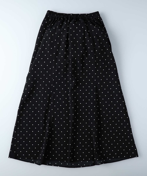 HONEYSUCKLE ROSE（ハニーサックルローズ）の「【HONEYSUCKLE ROSE】裾フレアスカート（スカート・レディース・ブラック/ブルー/ダークインディゴブルー/ホワイト×ブラック・M/L）」の13枚目の写真