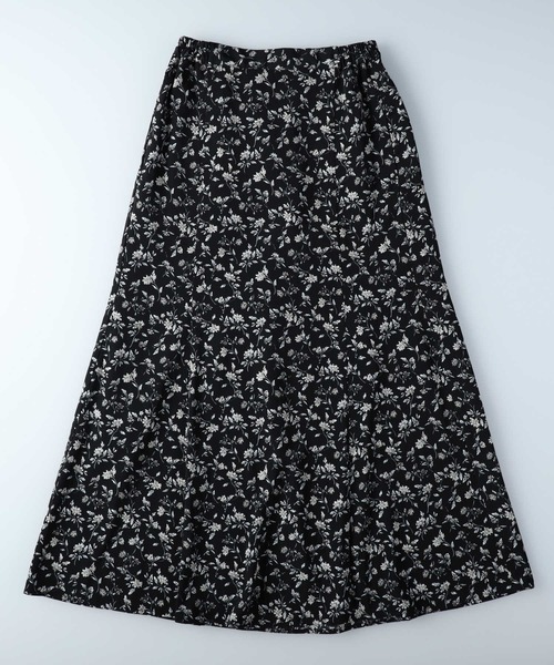 HONEYSUCKLE ROSE（ハニーサックルローズ）の「【HONEYSUCKLE ROSE】裾フレアスカート（スカート・レディース・ブラック/ブルー/ダークインディゴブルー/ホワイト×ブラック・M/L）」の20枚目の写真