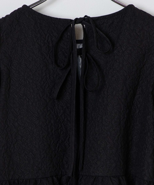 WEGO（ウィゴー）の「WEGO/フラワージャガードバックリボンブラウス（シャツ/ブラウス・レディース・ブラック/オフホワイト・FREE）」の19枚目の写真