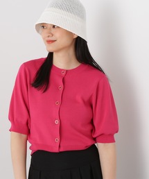 N.(N. Natural Beauty Basic) | ◆前後2WAY総針パフスリーブカーディガン(カーディガン/ボレロ)