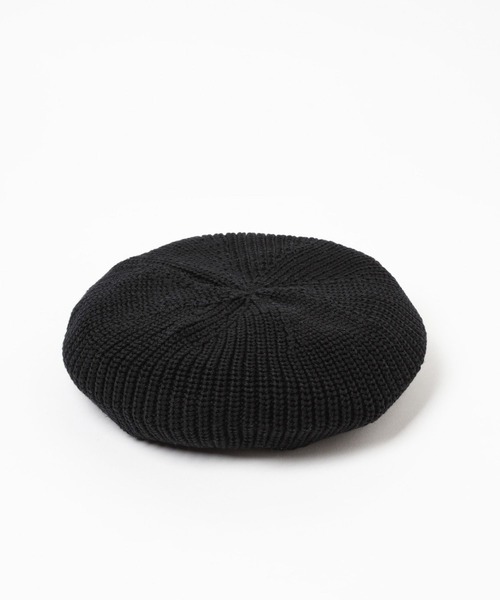 Heather（ヘザー）の「コットンリネンベレー　195792（ハンチング/ベレー帽・レディース・オフホワイト/ブラック・ONE SIZE）」の4枚目の写真