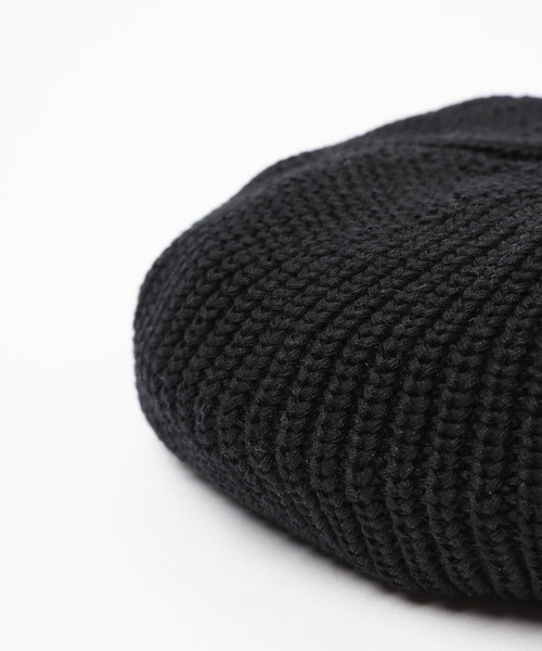 Heather（ヘザー）の「コットンリネンベレー　195792（ハンチング/ベレー帽・レディース・オフホワイト/ブラック・ONE SIZE）」の6枚目の写真