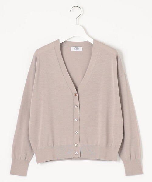 J.PRESS Ladies(J.プレス レディス)の「【洗える】 Co/Peライト Vネック ショート カーディガン(カーディガン/ボレロ・レディース・ネイビー系/スモーキーグリーン系/アイボリー系/ライトグレー系・SMALL)」の10枚目の写真