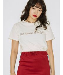 jouetie | ラインストーンロゴフィット Tシャツ(Tシャツ/カットソー)