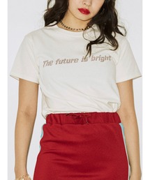 jouetie | ラインストーンロゴフィット Tシャツ(Tシャツ/カットソー)