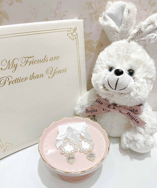 ROJITA(ロジータ)の「リボン付サークルパールイヤリング(イヤリング・レディース・ピンク/ブラック/ホワイト・FREE)」の19枚目の写真