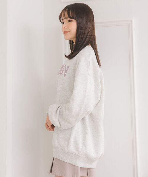 ems excite（エムズエキサイト）の「ウレタン刺繍BIGトレーナー（Tシャツ/カットソー・レディース・ホワイト系その他/ピンク/ブルー・FREE）」の11枚目の写真