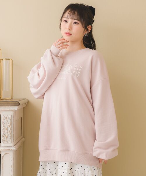 ems excite（エムズエキサイト）の「ウレタン刺繍BIGトレーナー（Tシャツ/カットソー・レディース・ホワイト系その他/ピンク/ブルー・FREE）」の20枚目の写真