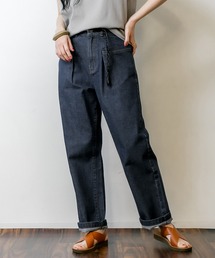 atONE ウエストタックハイウエストセミワイドパンツ