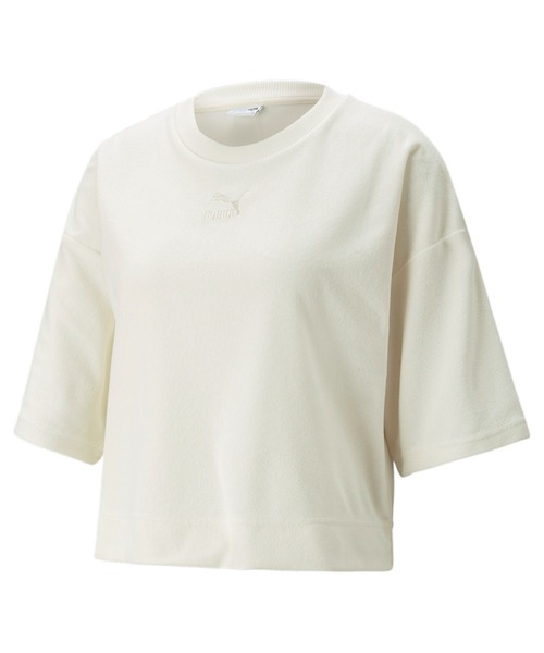 PUMA(プーマ)の「PUMA プーマ ウィメンズ CLASSICS パイル Tシャツ(Tシャツ/カットソー・レディース・グレー/レッド系その他/ライトグレー・LARGE/X-SMALL/SMALL/MEDIUM)」の10枚目の写真