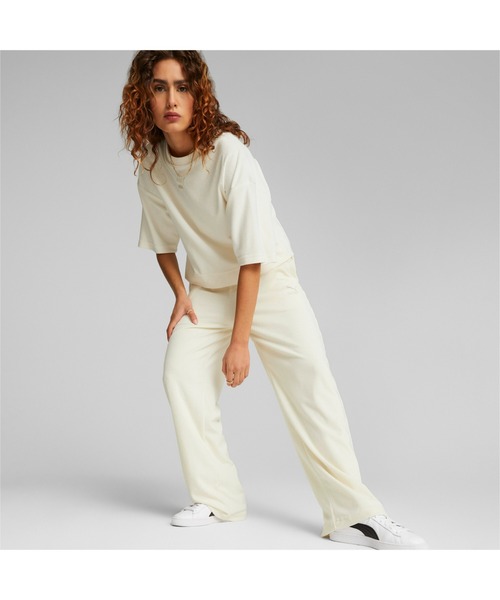 PUMA(プーマ)の「PUMA プーマ ウィメンズ CLASSICS パイル Tシャツ(Tシャツ/カットソー・レディース・グレー/レッド系その他/ライトグレー・LARGE/X-SMALL/SMALL/MEDIUM)」の13枚目の写真