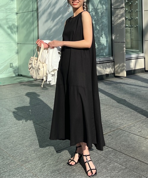 Chez toi（シェトワ）の「裾ティアードノースリワンピース（ワンピース