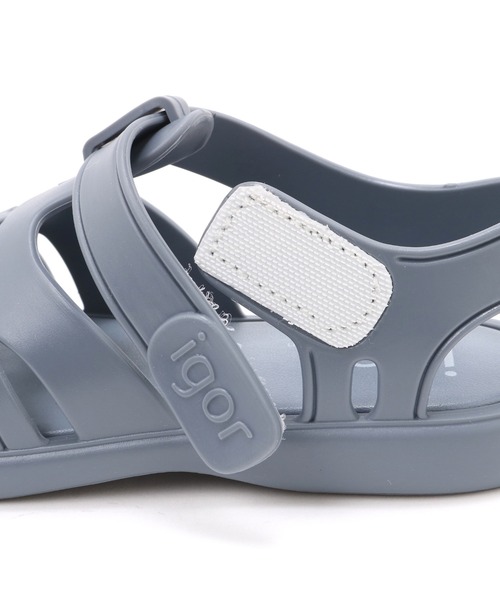 CIAOPANIC TYPY(チャオパニックティピー)の「【igor】TOBBY SOLID(サンダル・キッズ・ブルー・16cm/17cm/18cm)」の2枚目の写真