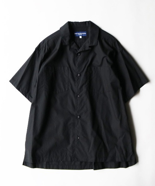 WHITE MOUNTAINEERING(ホワイトマウンテニアリング)の「BROAD OPEN COLLAR SHIRT(シャツ/ブラウス・メンズ・ブラック/ネイビー・1/2/3)」の2枚目の写真