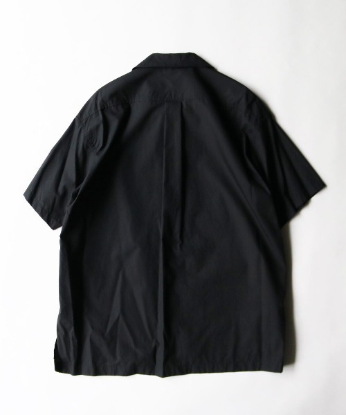 WHITE MOUNTAINEERING(ホワイトマウンテニアリング)の「BROAD OPEN COLLAR SHIRT(シャツ/ブラウス・メンズ・ブラック/ネイビー・1/2/3)」の3枚目の写真